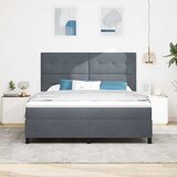  s opruga kutije Tamno siva 180 x 200 cm Baršun | shoptok.hr