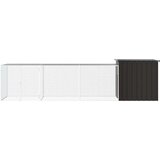 vidaXL Kavez za kokoši antracit 400x91x100 cm pocinčani čelik | shoptok.hr