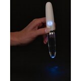 Liaison You2toys - vibrator z LED paličico iz silikonskega stekla (prosojno-bel) | Shoptok.si