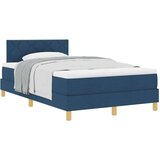 vidaXL Postelja s box springom z vzmetnico Modra 120x190 cm Tkanina, (22080938) | Shoptok.si