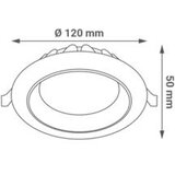 Greentech LED downlight Green Tech 12W, 3 CCT, okrugli Cijene