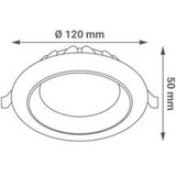 Greentech led spot ugr 12w 3cct okrugli ( DW-R03-12W-3CCT ) | ePonuda.com
