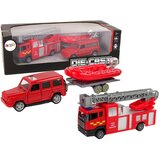  Set vatrogasnih vozila za igru sa čamcem na prikolici - crveni | Shoptok.si