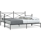  Krevet na rasklapanje bez madraca crni 100x200 cm čelik | shoptok.hr