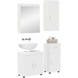  Set namještaja za kupaonicu TULUM 4 pcs Bijelo 60 x 34 x 63 cm | shoptok.hr