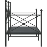  Dnevni krevet bez madraca crni 90x200 cm čelik | Eponuda.ba