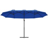  Suncobran Azurnoplava 372 x 198 x 243 cm Poliester i aluminij | Eponuda.ba