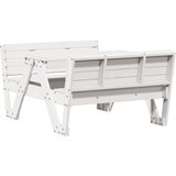  Stol za piknik za djecu bijeli 88x122x58 cm od masivne borovine | Eponuda.com