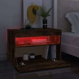 TV ormarić s LED svjetlima boja dimljenog hrasta 60x35x40 cm | shoptok.hr