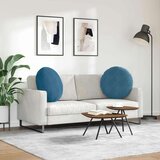  Jastučići za sjedenje 2 pcs Plava Ø80 x 29 cm Baršun | shoptok.hr