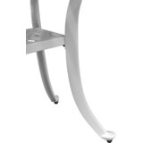  Vrtni stol bijeli 53 x 53 x 53 cm od lijevanog aluminija | shoptok.hr