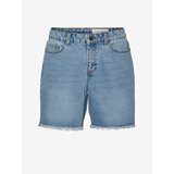 Noisy May Smiley Blue Denim Shorts - Women | ePonuda.com