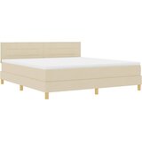  Krevet s opruga kutije s jastukom Krema 180 x 200 cm tkanina | shoptok.hr