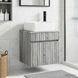  Umivaonik s policom za zid Siva Sonoma 49 x 41 x 63 cm Cene