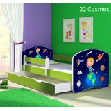  Dječji krevet ACMA s motivom, bočna zelena + ladica 140x70 cm 22 Cosmos | shoptok.hr