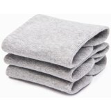 Ombre Men's foot socks 3-pack - grey melange | ePonuda.com