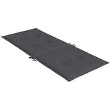  Vrtni jastuci za stolice 2 kom antracit 120x50x2 cm od tkanine | Eponuda.com