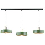  Luster na sajli HAKI 3xE27/60W/230V zelena/crna/sjajni hrom | Eponuda.com