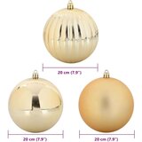 vidaXL Set božičnih okraskov 4 pcs Zlata | Shoptok.si