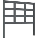  Uzglavlje za krevet sivo 95,5 x 4 x 100 cm od masivne borovine | shoptok.hr