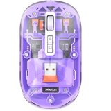 MeeTion BTM005PR bežični BT punjivi miš, 2.4GHZ, ljubičasti | ePonuda.com
