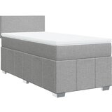 Maison Chic Box spring postelja - Vzmetna postelja z vzmetnico svetlo siva 80x200 cm blago SL18130, (21894359) | Shoptok.si