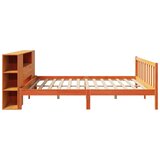 vidaXL Krevet s regalom za knjige bez madraca 180x200 cm od borovine | shoptok.hr