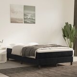 vidaXL Vzmetnica z žepkasto vzmetjo črna 120x220x20 cm žamet | Shoptok.si
