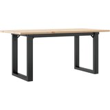  Stolić za kavu O-oblika 90x40x45 cm borovina i čelik | Eponuda.com