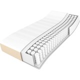  Madrac s džepičastim oprugama srednje tvrdoće krem 90x200x20 cm od tkanine | shoptok.hr