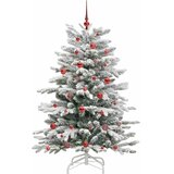  Umjetno božićno drvce s nogom Bijelo 150 cm PE i PVC | shoptok.hr