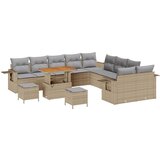  13-delni vrtni kavčni set z blazinami Bež Poli Ratan Akacija | Shoptok.si