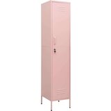 vidaXL Omara s ključavnico roza 35x46x180 cm jeklo | Shoptok.si