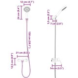  Komplet tuš glav Krom G 1 / 2 palca Medenina, (5000208362) | Shoptok.si