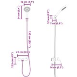  Set glave tuša Krom G 1 / 2 inča Mjed | shoptok.hr