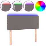  Posteljno vzglavje sivo 90x5x78/88 cm umetno usnje, (20737361) | Shoptok.si