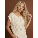 Sinsay Pleteni pulover-bluza s ukrasnim izrezom Slike