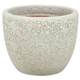  Okrogel cvetlični lonec Machu (Ø x V: 25 x 20 cm, Keramika, Bela) | Shoptok.si