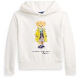 Polo Ralph Lauren Dječja dukserica boja: bež, s kapuljačom, s tiskom | shoptok.hr