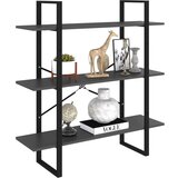 vidaXL Knjižna omara siva 100x30x105 cm iverna plošča | Shoptok.si