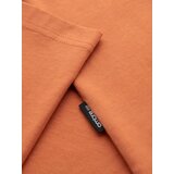 Ombre Men's cotton t-shirt with printed pocket - orange | Shoptok.si