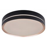Globo LED okrogla stropna svetilka MANNI (24 W, Ø x V: 385 mm x 8 cm, Črne barve, Topla bela) | Shoptok.si