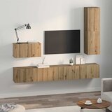 TV Kabinet za Zid 4 pcs Umjetnički hrast Konstruirano drvo | shoptok.hr