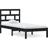 Maison Chic Posteljni okvir - Enojna postelja - Postelja za odrasle črn 75x190 cm trden les-J13912, (21771027) | Shoptok.si