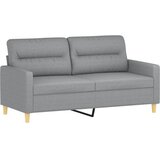  2-dijelni set sofa s jastucima svjetlosivi od tkanine | shoptok.hr