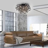 PAUL NEUHAUS 8091-18 - Plafonski luster ICICLE 9xG9/40W/230V, prečnik 50 cm, crne boje | Eponuda.com