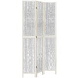 Maison Chic Paravan - Sobne pregrade 3-delni bel trden les pavlovnije, (22111887) | Shoptok.si