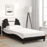 vidaXL okvir za krevet s uzglavljem crno-bijeli 100x200cm umjetna koža | shoptok.hr