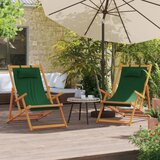  Sklopive stolice za plažu od tkanine 2 kom zelene | shoptok.hr