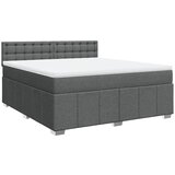 Maison Chic Box spring postelja - Vzmetna postelja z vzmetnico temno siva 180x200 cm blago SL24091, (21891139) | Shoptok.si
